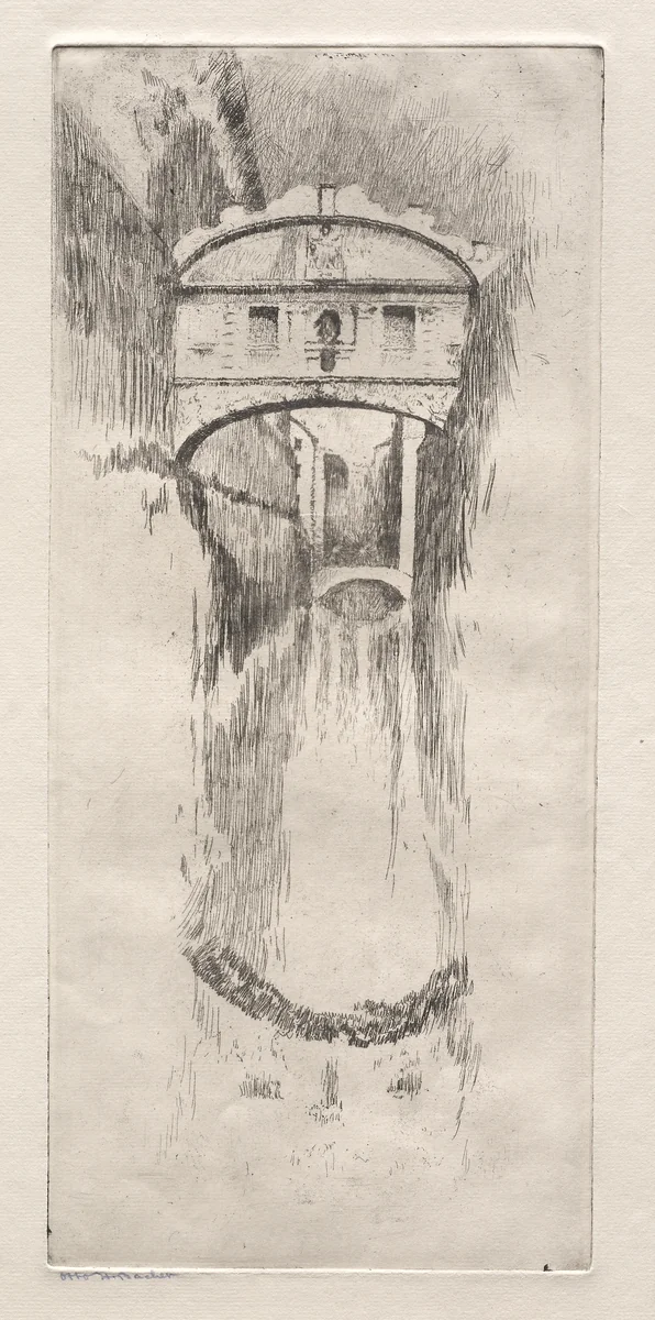 Etchings of Venice: Bridge of Sighs by Otto H. Bacher, print, 1800-1899