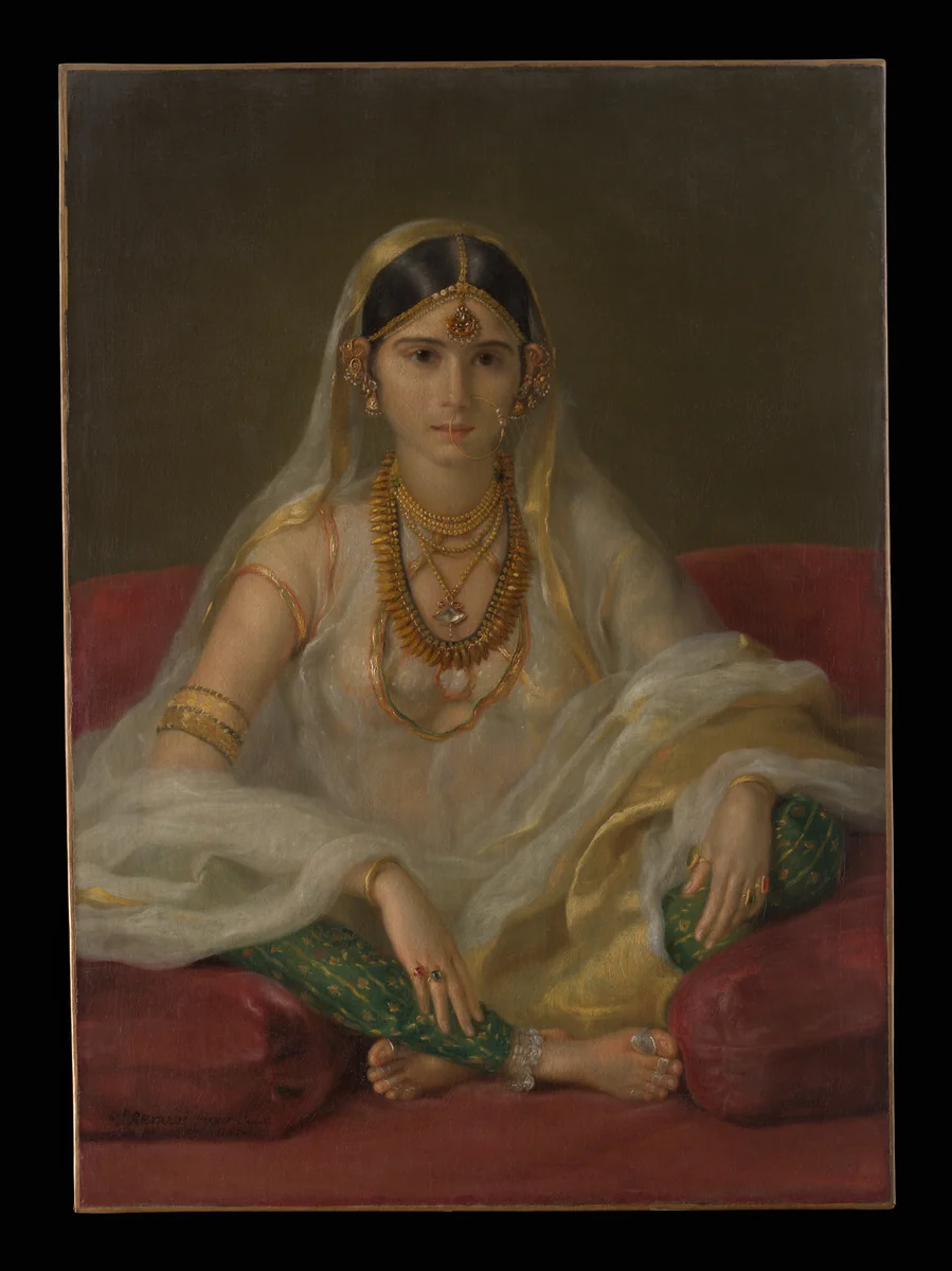 Portrait of a Mughal Woman by Francesco Renaldi, painting, 1787