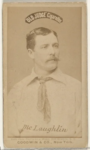 McLaughlin, from the Old Judge series (N172) for Old Judge Cigarettes by Goodwin & Company, photograph, 1887-1890