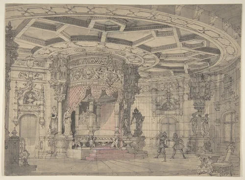 Design for a Stage Set by anonymous, drawing, 1800-1899