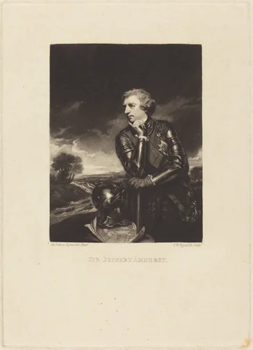 Sir Jeffery Amherst by Samuel William Reynolds I; Sir Joshua Reynolds, print, 1766