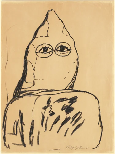 Head II by Philip Guston, drawing, 1969