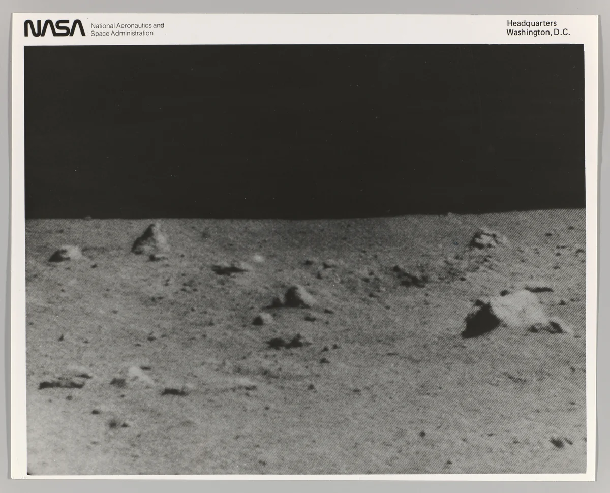 [Lunar Surface Photographed by Surveyor V] by National Aeronautics and Space Administration, photograph, 1967