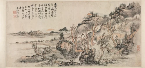 Spring Landscape by Kuncan, painting, 1666