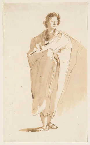 Standing Figure of a Youth by Giovanni Battista Tiepolo, drawing, 1752-1765