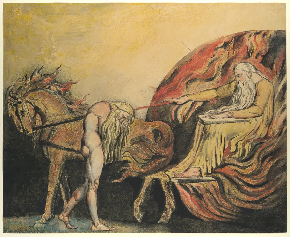God Judging Adam by William Blake, print, 1790-1800