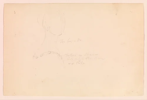 Study of Queen Victoria's Neckline (Study for Portrait of Queen Victoria) by Thomas Sully, artwork, 1835-1838