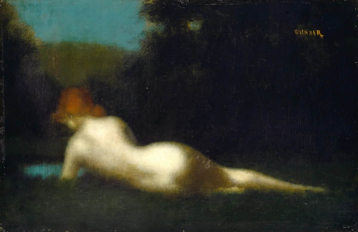 Reclining Nude by Jean-Jacques Henner, painting, 1829-1905