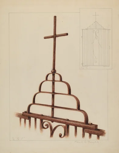 Cross by Manuel G. Runyan, index of american design, 1937