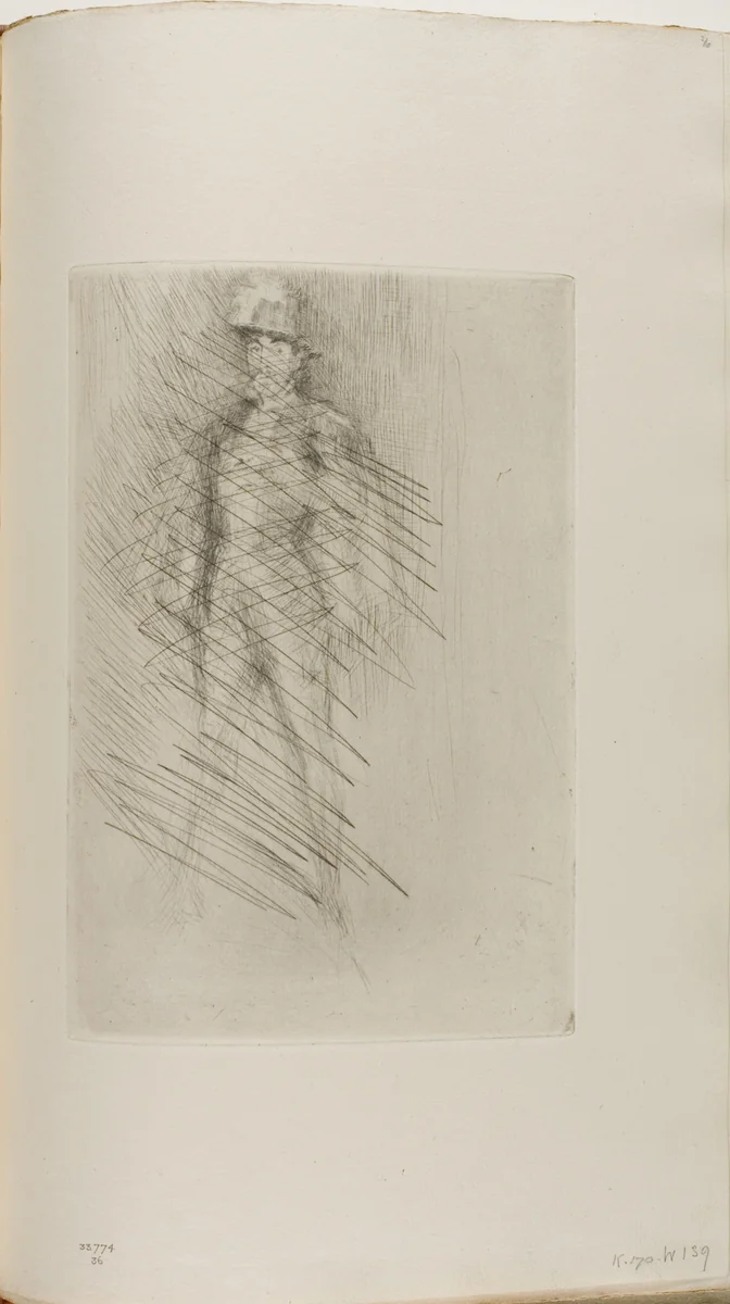 Irving as Philip of Spain, No. 2 by James McNeill Whistler, print, 1876-1877