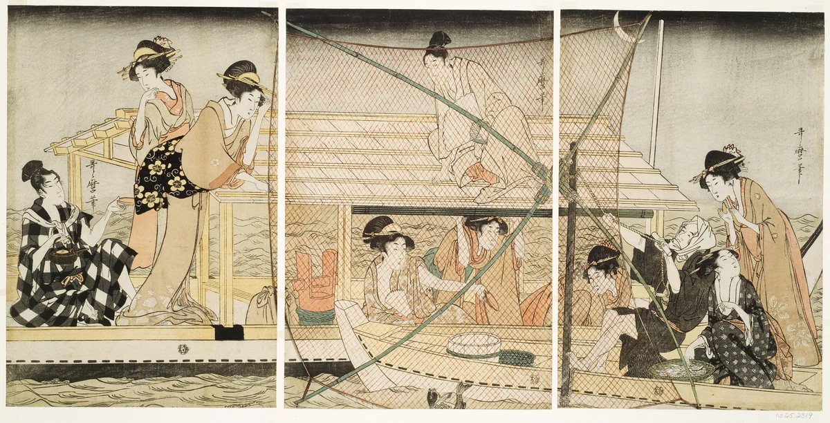 The Scoop-Net by Kitagawa Utamaro (喜多川歌麿), print, 1795-1806