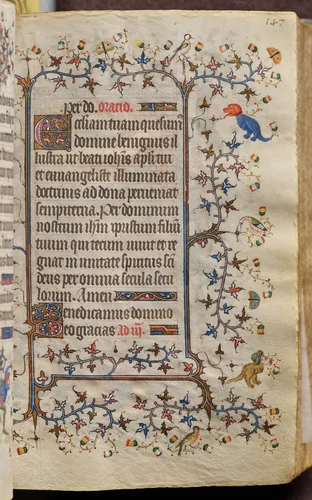 Hours of Charles the Noble, King of Navarre (1361-1425): fol. 74r, Text by Master of the Brussels Initials and Associates, book, 1400-1410