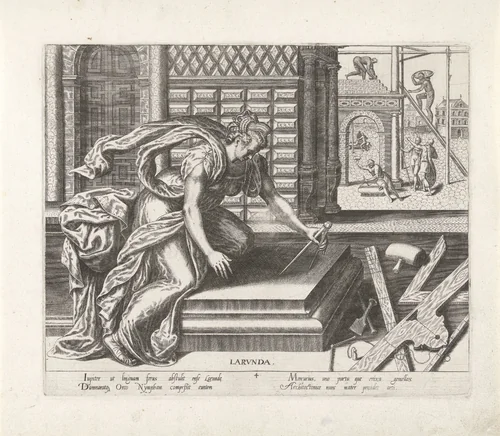 Bouwkunst by Philips Galle, print, 1574