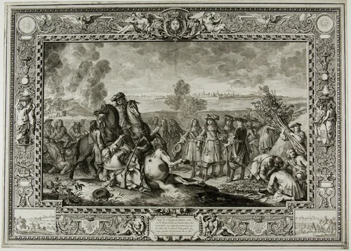 The Siege of Douai of 1667 by Sébastien Le Clerc, print, 1682