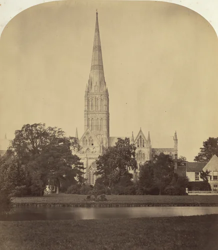 Salisbury Cathedral: The Spire by Roger Fenton, photograph, 1860