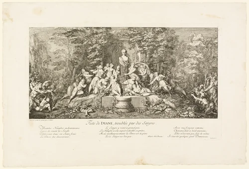 Feste de Diane by Claude Gillot, print, 1693-1722