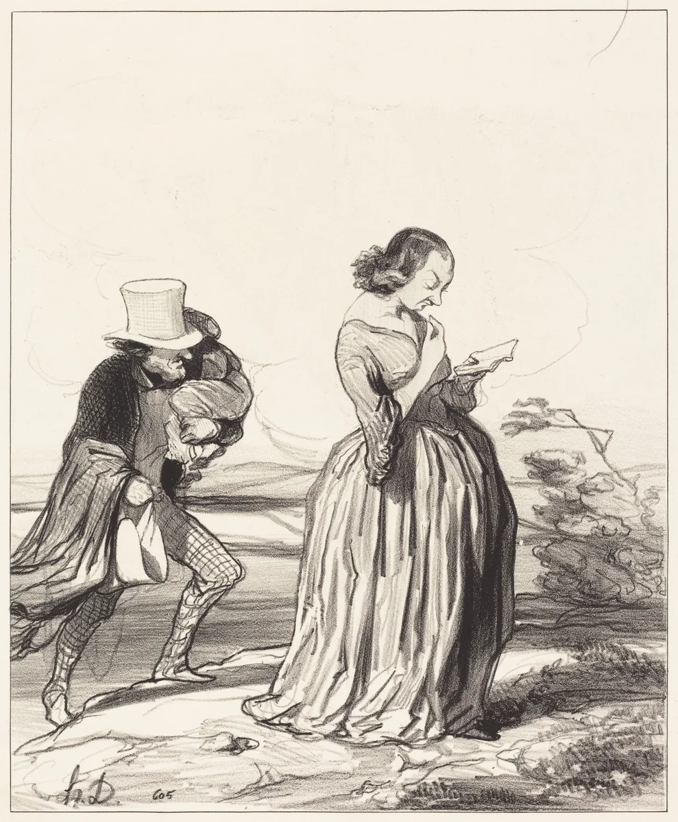Saperlotte!... que je voudrais... que ma femme ait fini... by Honoré Daumier, print, 1844