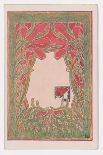 Wiener Künstler-Postkarte Serie 33 by Josef Hoffmann, design, 1898
