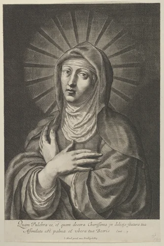 The Savior with the Globe in his Hand by Grégoire Huret, print, 1620-1670