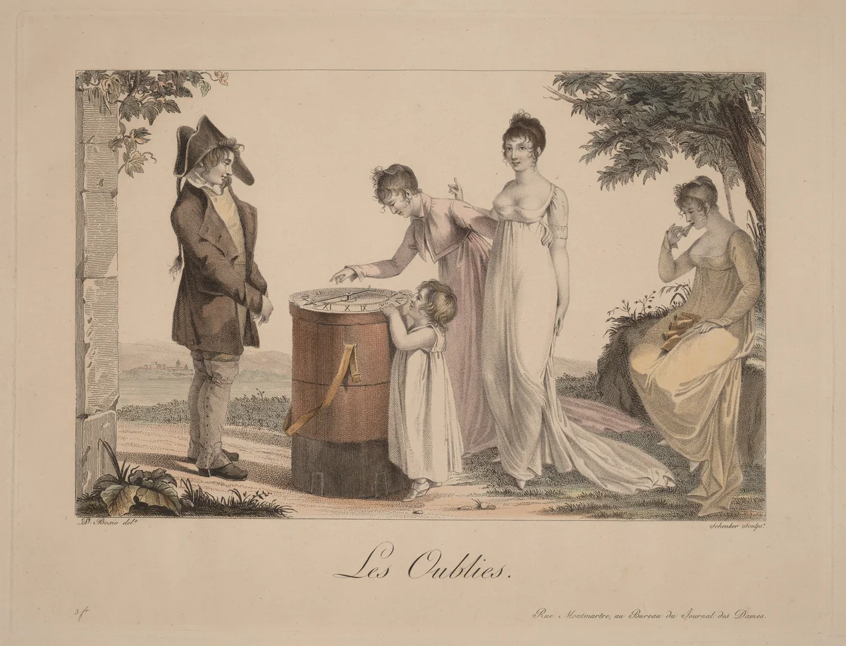 Les oublies by Nicolas Schencker, print, 1760-1848