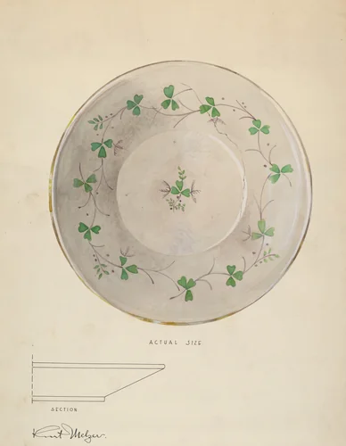 Plate by Kurt Melzer, index of american design, 1936