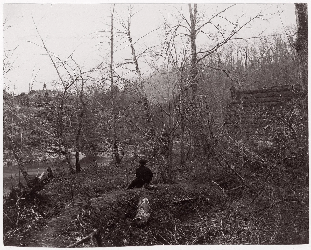 Bull Run. Blackburn's Ford by Timothy O'Sullivan, photograph, 1861-1865