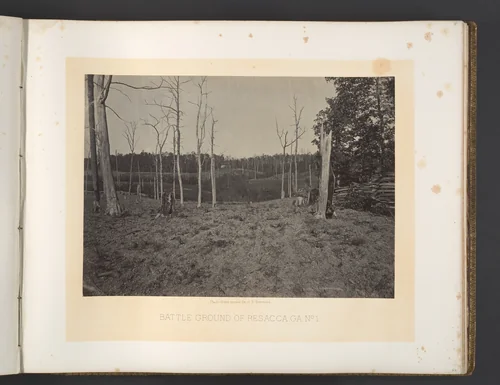 Battle Ground of Resacca, Georgia No. 1 by George N. Barnard, photograph, 1860-1869