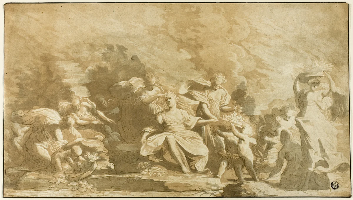 The Kingdom of Flora by Johann Gottlieb Prestel, drawing, 1759-1808