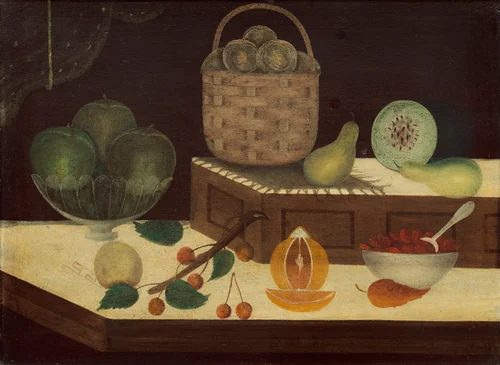 Still Life of Fruit by American 19th Century, painting, 1865-1880
