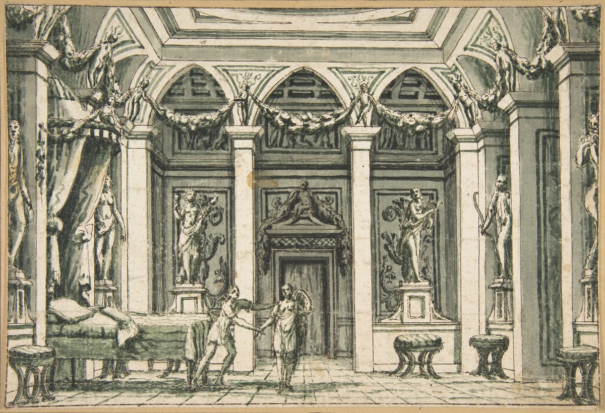 Theater Design by anonymous, drawing, 1700-1799