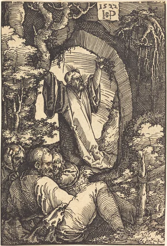 The Agony in the Garden by Sebald Beham, print, 1522