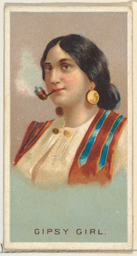 Gypsy Girl, from World's Smokers series (N33) for Allen & Ginter Cigarettes by Allen & Ginter, print, 1888