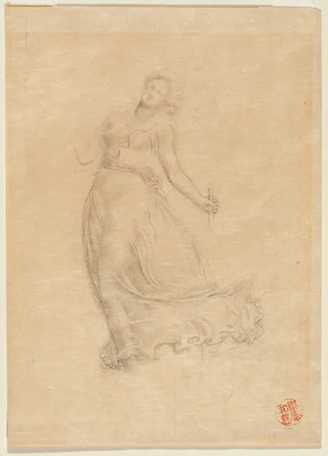 Allegorical Female Figure by John La Farge, drawing, 1880-1889