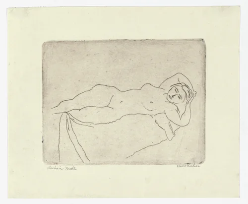 Archaic Nude by Walt Kuhn, print, 1927