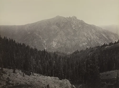 Davoncastle Butte, Sierra Nevada by Carleton E. Watkins, photograph, 1861-1875