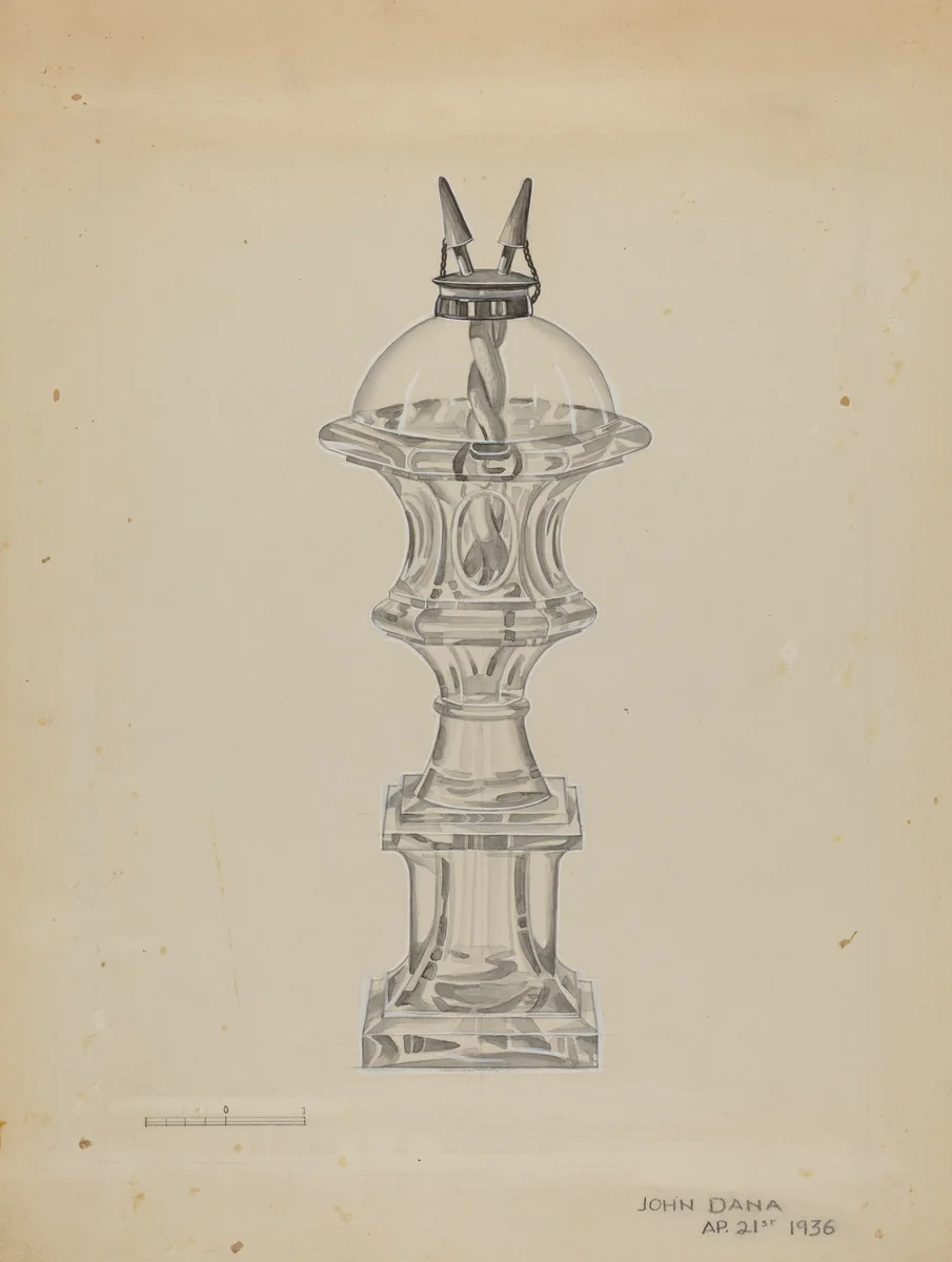 Lamp by John Dana, index of american design, 1936