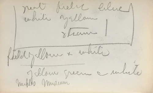 Italian Sketchbook: Notes (page 45) by Maurice Prendergast, book, 1898-1899