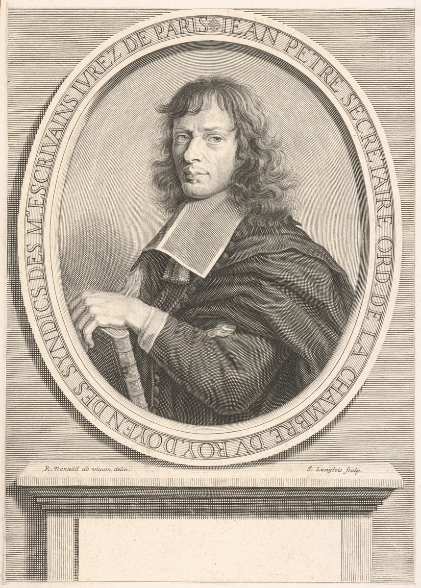 Jean Petre by Jean Langlois, print, 1649-1724