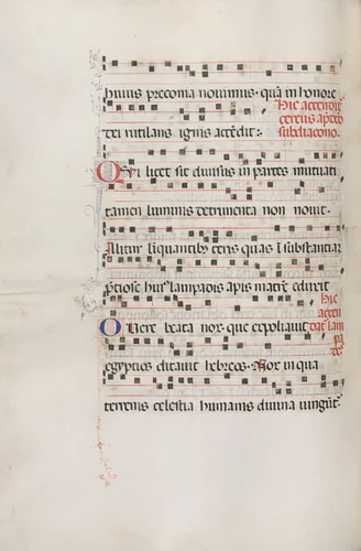 Missale: Fol. 156v: Music for "Exultet" by Bartolommeo Caporali, book, 1469