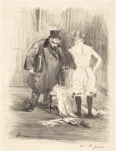 Une saisie (A Seizure) by Jean-Louis Forain, print, 1891