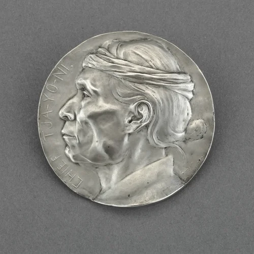 Chief Tja-Yo-Ni by Edward Warren Sawyer, metalwork, 1904