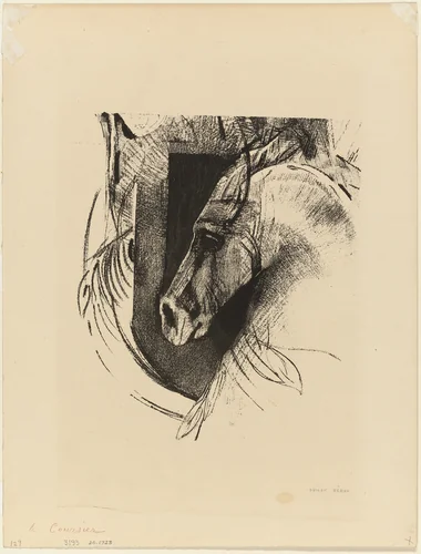 The Charger by Odilon Redon, print, 1894