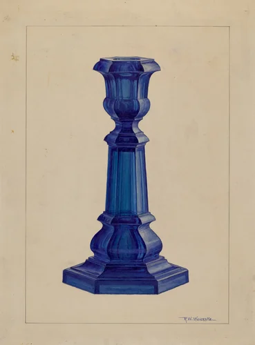 Candlestick by Ronau William Woiceske, index of american design, 1935-1942