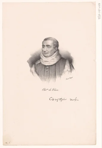 Portret van Christophe de Thou by anonymous, print, 1818-1842