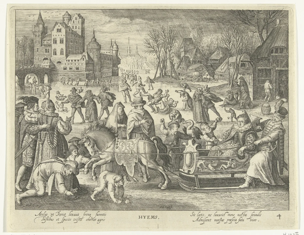 Winter by Unknown, print, 1581-1656
