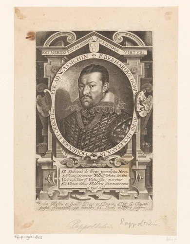 Portret van Eberhard von Rappoltstein by Unknown, print, 1583-1637