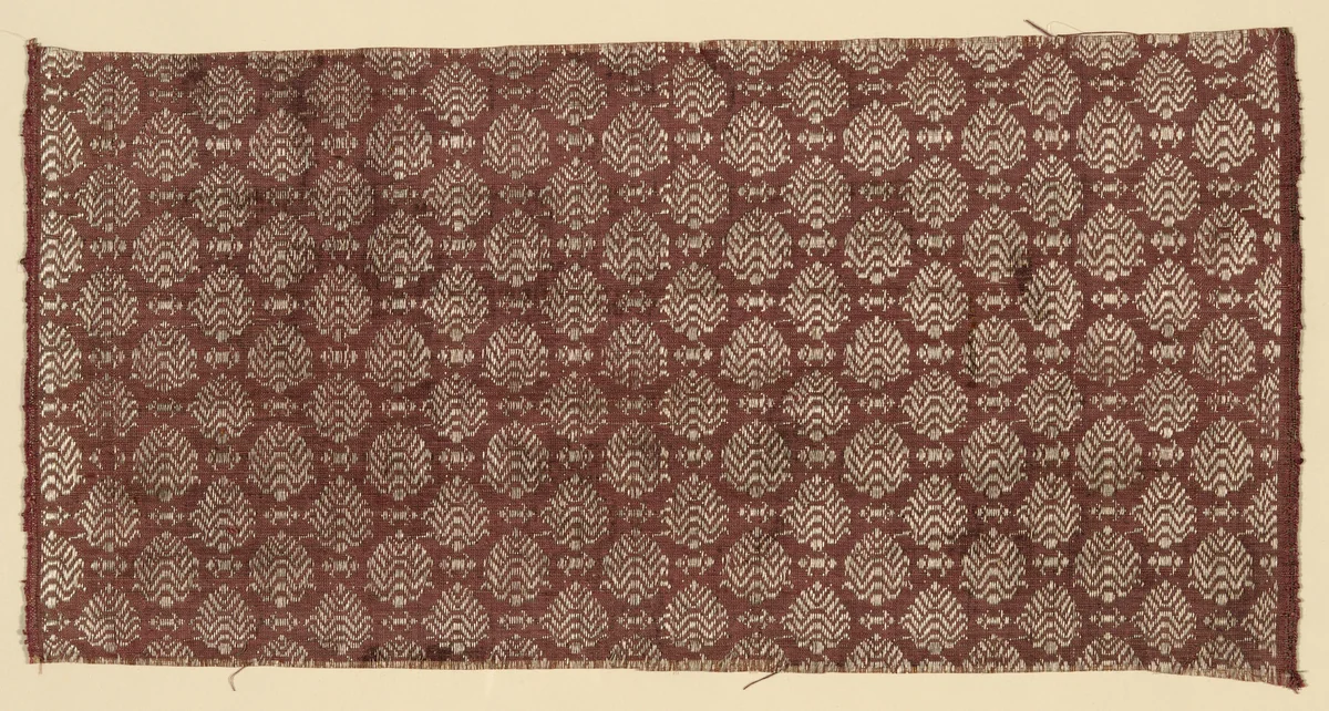 Fragment by Italy, textile, 1650-1700