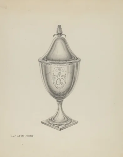 Silver Sugar Bowl by Hans Westendorff, index of american design, 1936