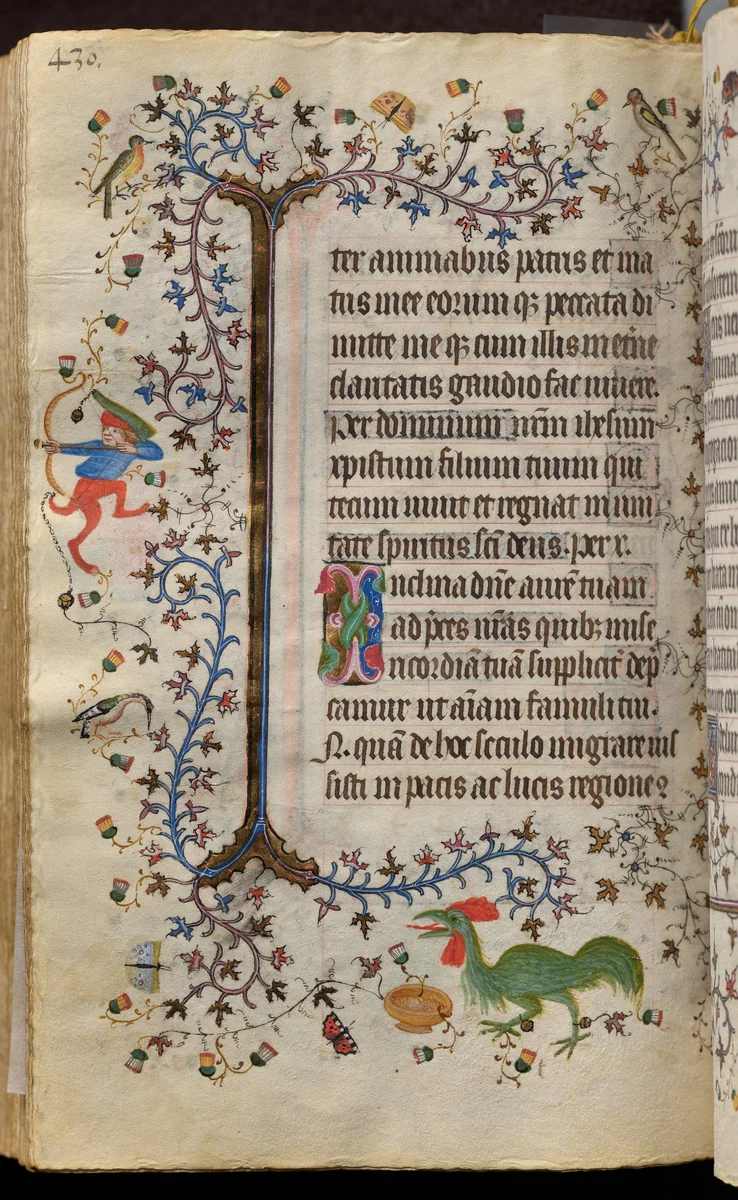 Hours of Charles the Noble, King of Navarre (1361-1425): fol. 209v, Text by Master of the Brussels Initials and Associates, book, 1400-1410