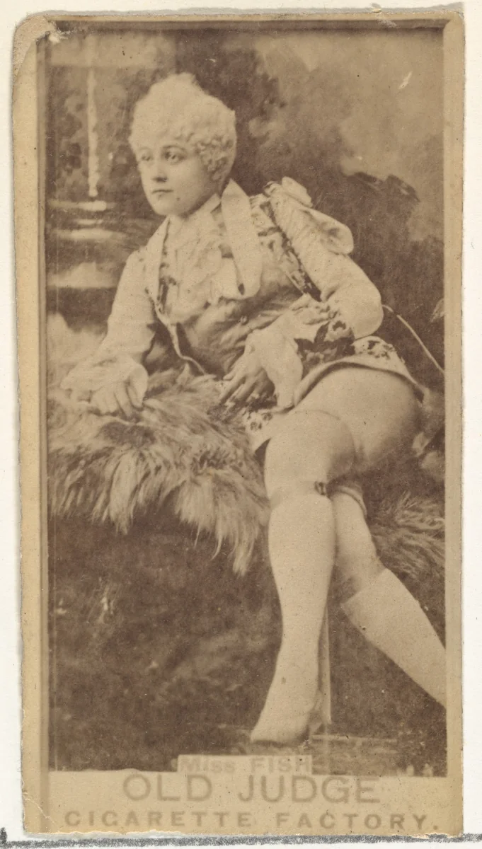 Miss Fish, from the Actors and Actresses series (N171) for Old Judge Cigarettes by Goodwin & Company, photograph, 1886-1890